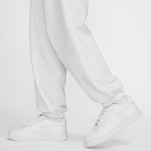 بنطال رياضي كبير الحجم متوسط ​​الارتفاع للنساء من Nike Sportswear Club Fleece (الولايات المتحدة، Alpha، X-Large، عادي، عادي، أسود/أبيض) in Saudi Arabia