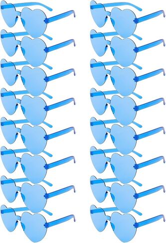 Semato 16 Pcs Heart Sunglasses Rimless Heart Shaped Sunglasses Bachelorette Bride Party Favors in Saudi Arabia