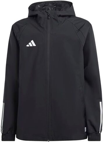 adidas Kids Boys Tiro 23 Competition All-Weather Jacket Soccer Cleats Pockets - Black - Size M in Saudi Arabia