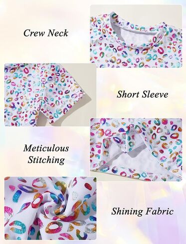 الفتيات اللواتي تربح الفتيات متكررة مع تنورة للفتيات ديسكو 0 UTFIT الفستان المعدني أداء الأطفال 3-13T in Saudi Arabia