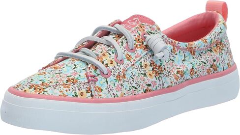 Sperry Women's Crest Vibe Seasonal Sneaker, Pink Stripe, 6 in Saudi Arabia