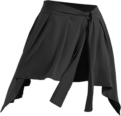 Women's Yoga Wrap Skirt Tennis One Piece Cover Up Athletic Sport Wrap Short Skirts Self Tie in Saudi Arabia