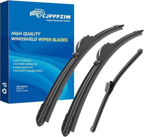 مساحات Winshield - 26 بوصة + 22 بوصة + 11 بوصة بديلة لشفرات ممسحة Ford Explorer 2011-2023 لسيارتي، شفرات ممسحة الزجاج الأمامي عالية الجودة (مجموعة من 3) in Kuwait