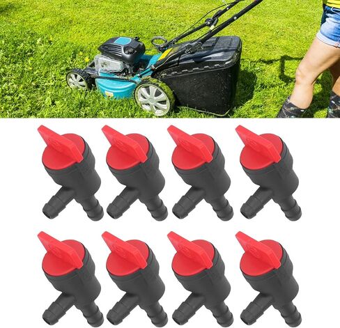 Topincn 8pcs 1/4in الوقود قطع صمام 90 درجة إغلاق صمام الصمام المستقيم من أجل MTD ل Cub Cade Fuel Gas 1/4 90 درجة صمام Cutoff Petcock in Saudi Arabia