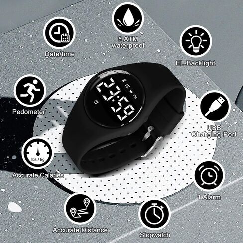 NN Ben Nevis Kids Watch ، Watch Digital Watch for Boys Girls ، Sport Watch with Fitness Tracker ، Alarm Clock ، Forptwatch ، No App و HateProof ، Watch for Kids من 5 إلى 12 in Kuwait