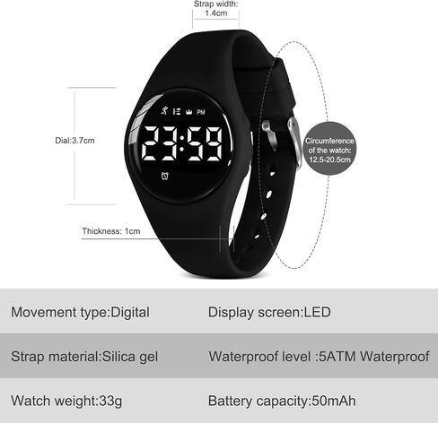 NN Ben Nevis Kids Watch ، Watch Digital Watch for Boys Girls ، Sport Watch with Fitness Tracker ، Alarm Clock ، Forptwatch ، No App و HateProof ، Watch for Kids من 5 إلى 12 in Kuwait