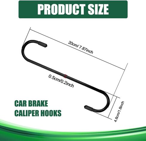 شماعات الفرجار 2PCS الفرامل ، أداة الفرجار الفرامل ، خطافات الفرجار الفرامل مع أطراف المطاط ، أدوات السيارات المقاومة للصدأ العالمية العالمية لمحور الفرامل ونظام العيوب (الأزرق ، 2pcs) in Saudi Arabia