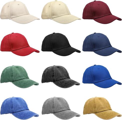 12pcs قبعة البيسبول الغسالة الغسالة ، قبعة لعبة البيسبول القبلية القابلة للتعديل القابل للتعديل. in Saudi Arabia