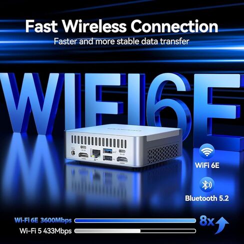 كمبيوتر صغير GEEKOM XT13 Pro، كمبيوتر صغير Intel i7-13620H من الجيل الثالث (10C/16T يصل إلى 4.9 جيجاهرتز)، ذاكرة وصول عشوائي DDR4 سعة 32 جيجابايت و1 تيرابايت PCIe Gen 4 SSD كمبيوتر مكتبي صغير 8K UHD/شاشة رباعية/USB4.0/WiFi 6E/BT5 .2/2.5G لان in Kuwait