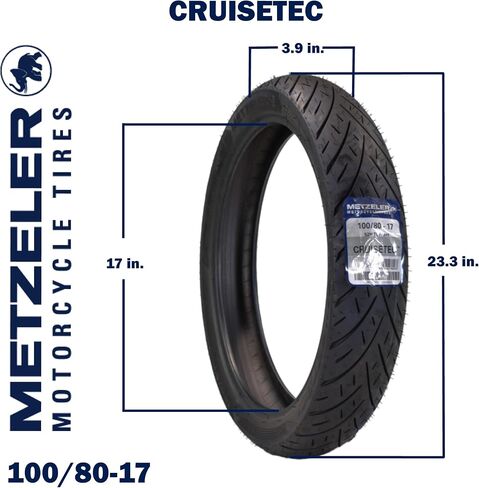 Metzeler Cruisetec V -Twin Motorcycle More -Edrics و Combos - Performance Perform for Cruiser و Custom & Heavy Tourers w/Enhanced Walling & Comfort - مع سلسلة المفاتيح (130/80B17 65H (I)) in Kuwait