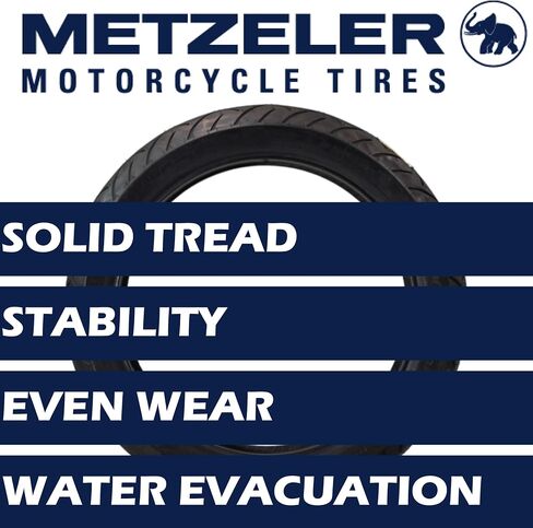 Metzeler Cruisetec V -Twin Motorcycle More -Edrics و Combos - Performance Perform for Cruiser و Custom & Heavy Tourers w/Enhanced Walling & Comfort - مع سلسلة المفاتيح (130/80B17 65H (I)) in Kuwait