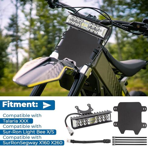 Autovic لـ Talaria XXX Dirt Bike Light Light Bar متوافق مع Sur-Ron Segway Motorcycle Leadlight Slip و Play in Kuwait