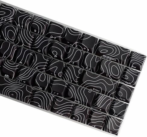 YMDK 127 Ultra-slim Mac Style Mx Low Profile Dye Sub PBT Keycaps for Mx 61 64 68 75 84 87 96 108 Layout Mechanical Keyboard in Saudi Arabia