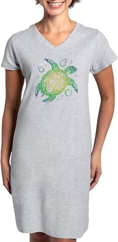 قميص Cafepress Sea Turtle Nightshirs ، قميص Pajama الطويل الناعم ، Cotton PJS/Pajamas in Kuwait