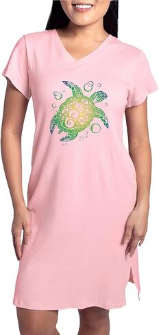 قميص Cafepress Sea Turtle Nightshirs ، قميص Pajama الطويل الناعم ، Cotton PJS/Pajamas in Kuwait