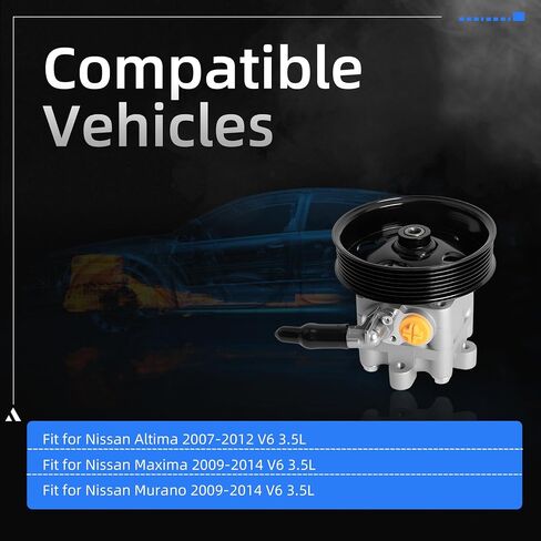 21-5485 مضخة التوجيه الكهربائية مع Pulley & Bracket Fit for Nissan Altima 2007-2012 ، Fit for Maxima 2009-2014 ، Fit for Murano 2009-2014 V6 3.5L Gas Engine فقط ، استبدل # 49110-1AA0A 49110-9N00A 965485 in Saudi Arabia