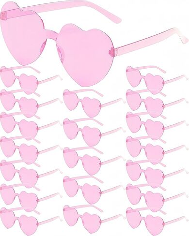 20 Pairs Heart Sunglasses for Women, Valentine's Day Party Favor Heart Shaped Glasses in Kuwait