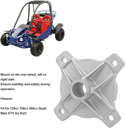 24T Spline Rear Axle Wheel Hubs 24T Spline 4 Stud Rear Axle Wheel Hub Replacement Part Silver for Quad Bike ATV Kart in Saudi Arabia