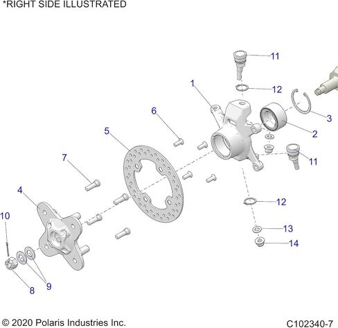 Polaris ATV ASM-WHEEL HUB ، ث/القرص [بما في ذلك. HUB ، DISK ، BUSTS ، 6] ، Part 1522541 ، Qty 1 in Saudi Arabia