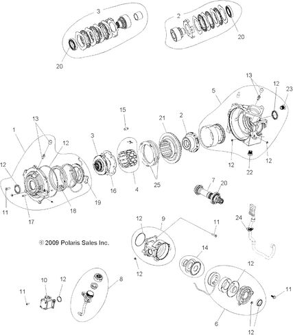 مجموعة إخراج Polaris ATV Hub ، الذكور/الإناث ، الجزء الأصلي OEM الجزء 3235202 ، كتي 1 in Saudi Arabia