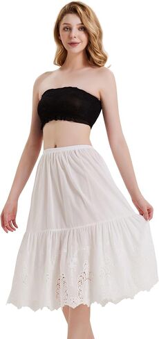 skirt extender dress women slip dresses under lace cotton extenders enaguas de mujer para faldas in Saudi Arabia