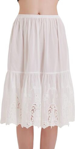 skirt extender dress women slip dresses under lace cotton extenders enaguas de mujer para faldas in Saudi Arabia