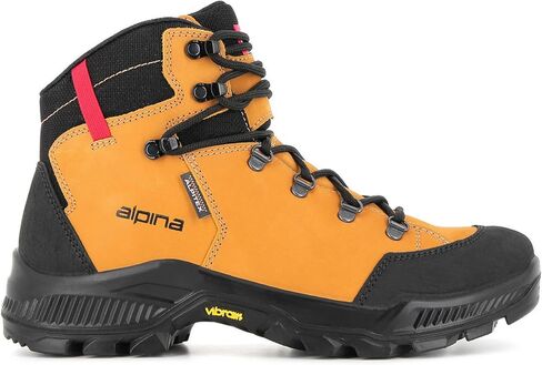 Alpina STADOR Premium Hiking Boots | Ankle High | Waterproof | Breathable Membrane | Vibram Sole | Slip Resistant | Made in Europe in Saudi Arabia