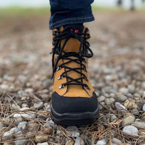 Alpina STADOR Premium Hiking Boots | Ankle High | Waterproof | Breathable Membrane | Vibram Sole | Slip Resistant | Made in Europe in Saudi Arabia
