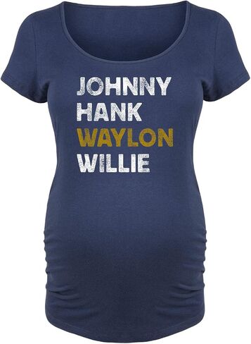 Johnny Hank Waylon Willie - Maternity Scoop Neck T-Shirt in Saudi Arabia
