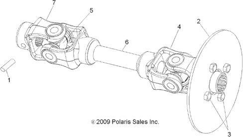 Polaris Ranger Prod Shaft Yoke ، حافز ، خدمة ، الجزء الأصلي OEM الجزء 1332313 ، الكمي 1 in Kuwait