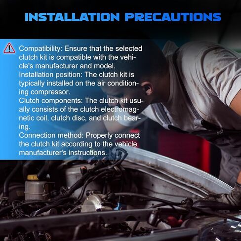 1782 A/C Compressor Clutch Kit Fits for 2012-2015 Civic 1.8L, Air Conditioning Compressor, Aftermarket Automotive Parts, Automotive Parts Replacement in Kuwait