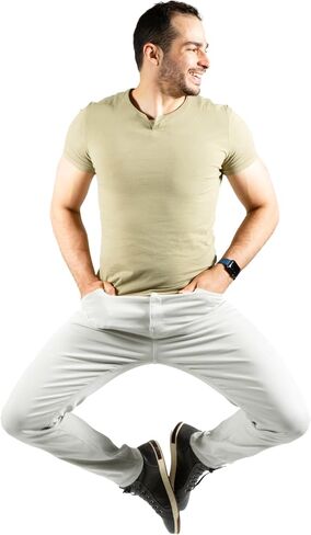 مثالي جين TPJ Mens Slim Sway Fit Denkhaki Pants in Kuwait
