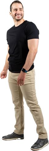 مثالي جين TPJ Mens Slim Sway Fit Denkhaki Pants in Kuwait