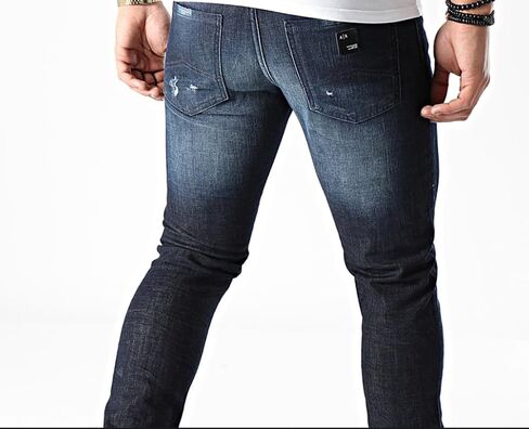 أ | X Armani Exchange Men J14-Skinny FIT ، Indigo Denim ، 30L in Saudi Arabia