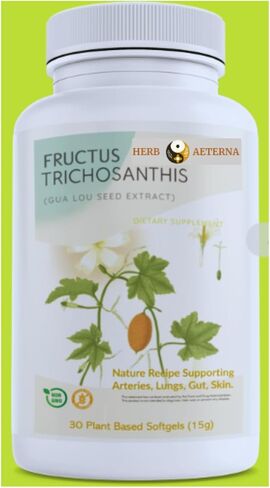 Fructus Trichosanthis (Gua Lou Seed Extract) Dietary Supplement, 30 Plant Based Capsules (15 g), Non-GMO in Saudi Arabia