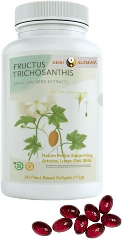 Fructus Trichosanthis (Gua Lou Seed Extract) Dietary Supplement, 30 Plant Based Capsules (15 g), Non-GMO in Saudi Arabia