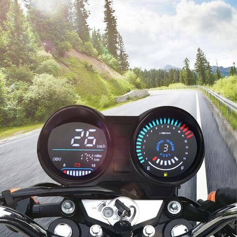عداد السرعة للدراجات النارية عداد المسافات الرقمية الشاشة الرقمية LCD لـ CG125 Brazil Titan CG150 Fan150 Riders in Saudi Arabia