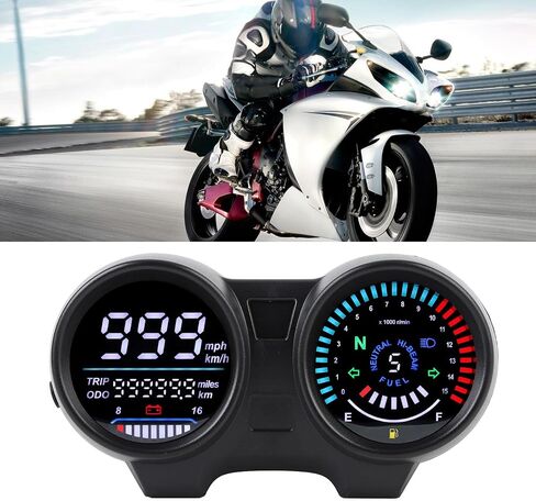 عداد السرعة للدراجات النارية عداد المسافات الرقمية الشاشة الرقمية LCD لـ CG125 Brazil Titan CG150 Fan150 Riders in Saudi Arabia