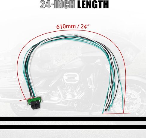 24" Speedometer and Instrument Extension Harness Compatible with Harley CVO Road Glide FLTRXSE 2018-2022 Road Glide CVO Ultra FLTRUSE 2015-2016, See Fitment in Saudi Arabia
