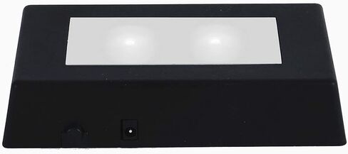 EUSTUMA LED Light Base Rectangle Display Stand In A Variety of Colors,Lighted Up Stand Color Changing Small LED for 3D Glass Crystal Art,Holiday Party Decoration. (Black, Small) in Kuwait