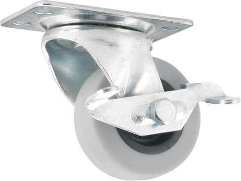 عجلة بلوحة دوارة من المطاط اللدن بالحرارة (TPR) من Titan مقاس 4 بوصات + فرامل، بسعة 250 رطلًا، باللون الأسود in Kuwait