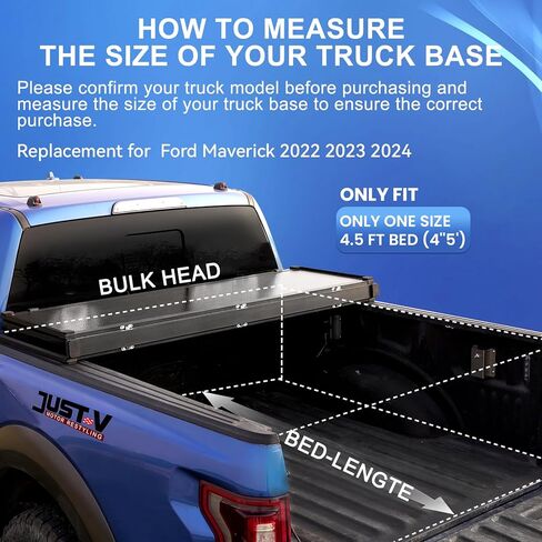 استبدال غطاء تونو لسرير الشاحنة الصلب ثلاثي الطي لسيارة Honda Ridgeline 2017 2018 2019 فقط مناسب لطاقم الكابينة بيك اب 4 أبواب 5.4 قدم، (بدون موسع السرير) يتطلب مجموعتين من قضبان الدعم in Kuwait