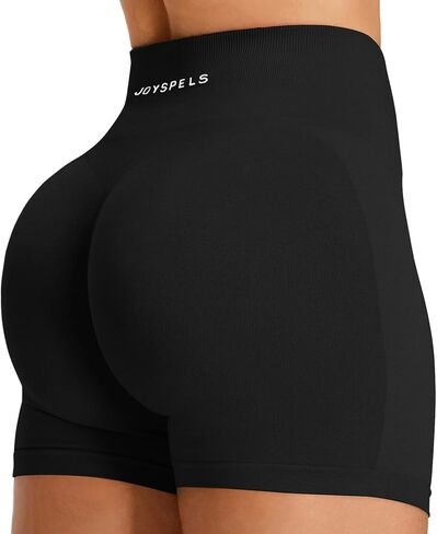 JOYSPELS شورت رياضي متجدد الهواء للنساء بدون ركوب، بدون درزات أمامية، شورت رياضي للتمارين الرياضية ورفع المؤخرة واليوجا in Kuwait