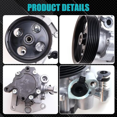 Power Steering Pump, with Pulley & Bracket, Compatible with C300 2011-2012, C350 2011, E350/E550 2010-2011, 3.0L 3.5L 5.5L Flex/Gas Replacement for 21541, 3281, V303779, KS01000701 in Saudi Arabia