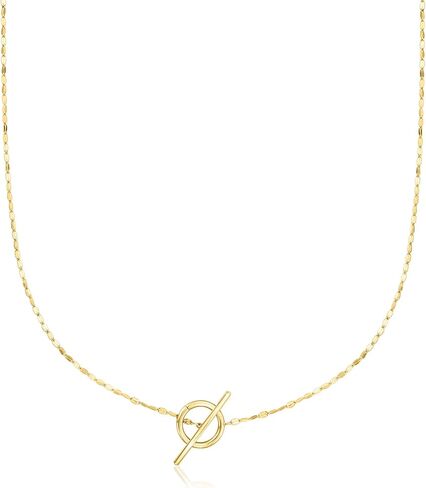 Pure Collection by Ross-Simons Italian 14kt Yellow Gold Charm-Compatible Lumachina-Chain Toggle Necklace in Saudi Arabia