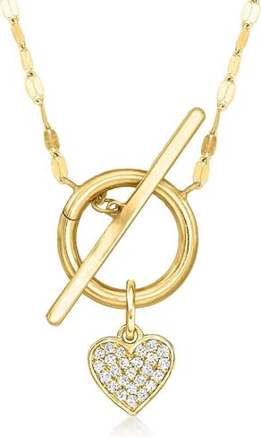 Pure Collection by Ross-Simons Italian 14kt Yellow Gold Charm-Compatible Lumachina-Chain Toggle Necklace in Saudi Arabia