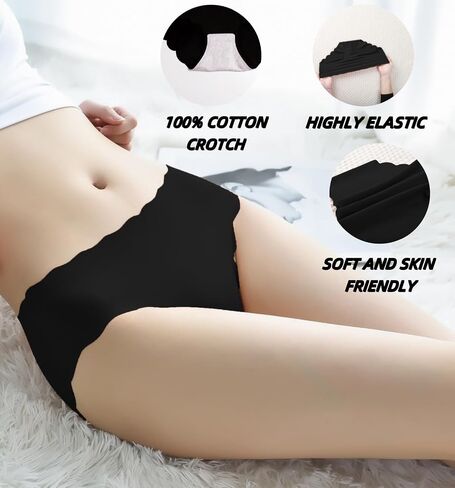 Teen Girls Seamless Panties Tagless Plain Soft Underwear Pack of 8 Multipack in Saudi Arabia