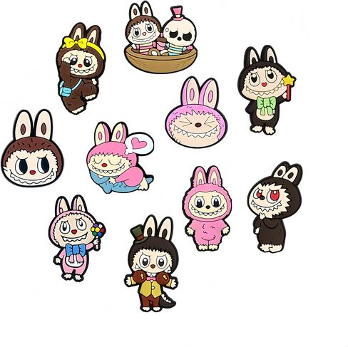 10 PCS Shoe Charms Doll for DIY Shoe Decoration Charms,Funny Cute Shoe Charms for Unisex-Adult Teens in Saudi Arabia