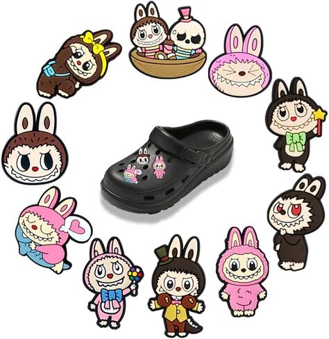10 PCS Shoe Charms Doll for DIY Shoe Decoration Charms,Funny Cute Shoe Charms for Unisex-Adult Teens in Saudi Arabia