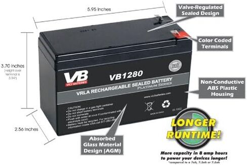 Razor 12 Volt 7ah Electric Scooter Batteries عالية الأداء - مجموعة من 2 تشمل تسخير الأسلاك الجديد in Saudi Arabia